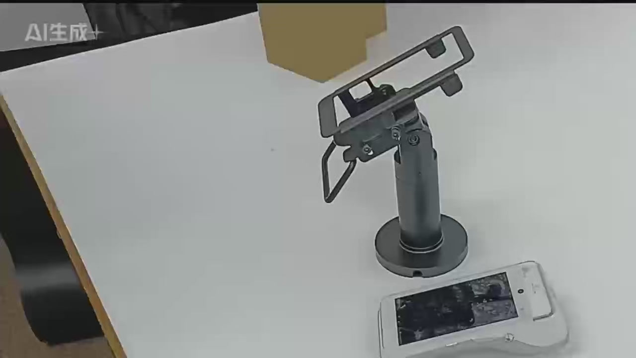 Metal lockable stand for PAX A920PRO 6.5" POS terminal white color